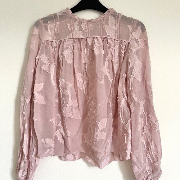 Wilfred Dusty Pink Sheer blouse in Size XS - Picture 1 of 6